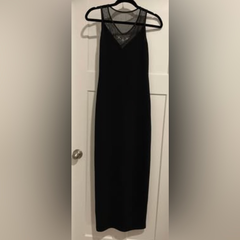 Women’s Floor Length Black Bodycon Dress